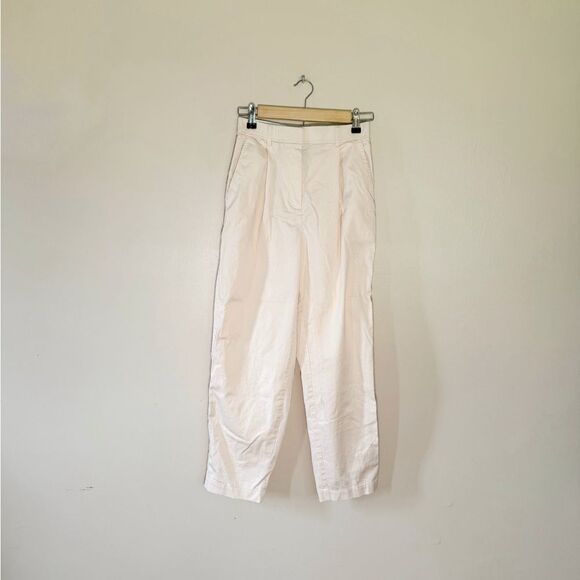 SALE! Peach J. Crew Pleated Straight Leg Pants Size 2 EUC - Picture 1 of 6